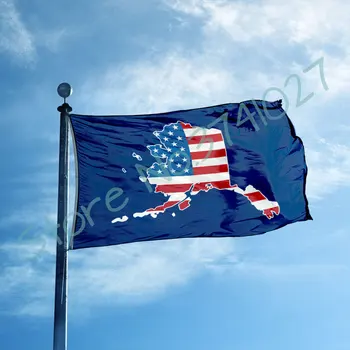 3x5 ft navy blue Flag (90x150 cm) polyesteru vlastné Alaska štátnej vlajky