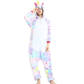 Flanelové Star Pegasus Zvierat Cartoon Siamské Pyžamo Cosplay Kostýmy, Dámske Pyžamá Bežné Domáce Služby
