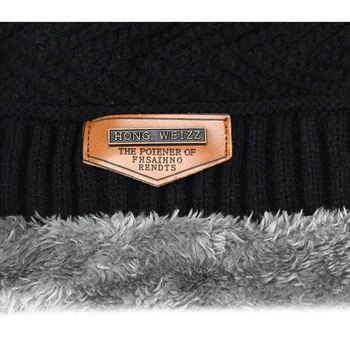 Pánske zimné klobúk 2020 módne pletené čierne klobúky Jeseň Klobúk Hrubé a teplé a Kapoty Čiapočku Mäkké Pletené Čiapky Bavlna