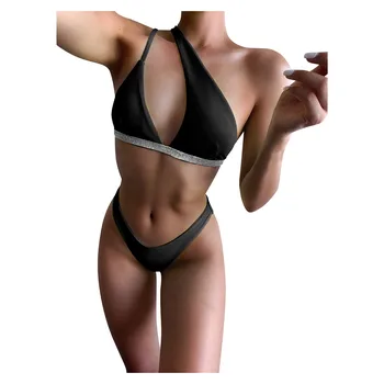 2020 darčeky Ženy Pevné Čipky Bikini Set Push Up Plavky, plážové oblečenie Čalúnená Plavky Leto plavky darček v Lete plavky darček