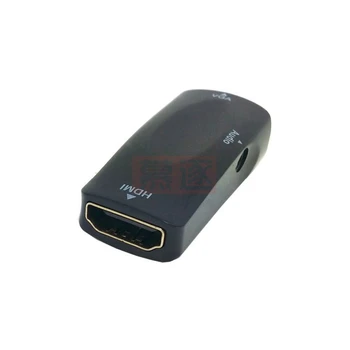 VGA Female na hdmi-compatibleMini Adaptér 1080P FHD S Audio Kábel HDMI2VGA Prevodník Pre PC Prenosného Počítača Projektor