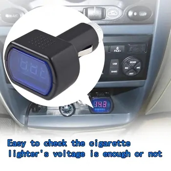 Batéria tester Automobilový voltmeter 8-30V Prenosný Digitálny Monitor Auto Voltmeter Cigaretový Zapaľovač Napätie Panel Meter