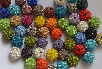 Môžete Namiešať Farbu DHL Zadarmo 10 mm Micro Pave Disco Ball Perličiek Perličiek wogret3IY guličiek Na Náramok, Náhrdelník crystal