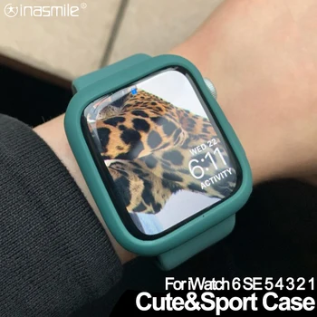 Super nárazníky Candy TPU puzdro pre apple hodinky 6 SE 5 4 40 mm 44 mm prípade roztomilý pre iwatch 3 2 1 38 mm 42mm farebný kryt pre iWatch