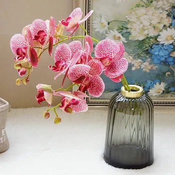 3D Umelé Motýľ Orchidea, Kvety Falošné Mora flor Orchidea, Kvet pre Domáce Svadobné DIY Dekorácie Skutočný Dotyk Domova Flore