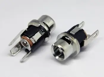 10PCS/VEĽA Kvalitných DC Napájacie Zásuvky Konektor DC-025 PIN=2.5 3Pin DIP Ihly Veľkosti Prispôsobenie 5.5mmx2.5 mm Sila Ženského Konektor
