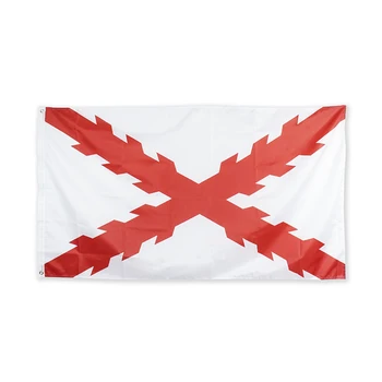 3x5 ft Kríž z Burgundska španielskou vlajkou vlastné digitálna tlač 90x150cm