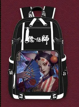 Anime Yin Yang Film Japonský Ukiyo-e USB Port Batoh Taška Školy Knihu Študentov Vonkajšie Vrecko Batohu