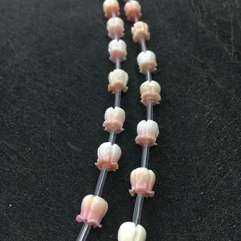 60pcs/veľa Prírodných Kvet perleť shell pre DIY Šperky Kvet Magnólie MOP Pearl shell Perly