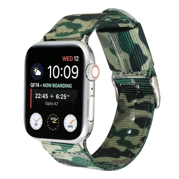 Nylon watchband Pre apple hodinky kapela 38 mm 44 mm 42mm popruh 40 mm iwatch sreies 5 4 3 2 1 pulseira náramok pás Náramok Ženy