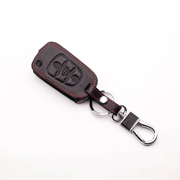 3 tlačidlo Násobne Diaľkové kľúče od auta kryt Pre Kia kožené tlačidlo kryt pre Kia RIO K2 K5 pre Hyundai i20 i30 i35 iX20 iX35 príslušenstvo