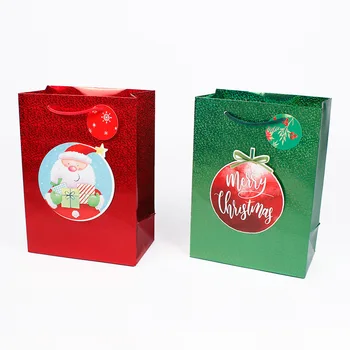 Vianočné dekorácie pre domov darčeková taška laser vianočné embalagen natal doces пакетики для упаковки nákupní taška saco navidad