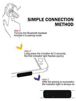 Pre Prepínač Bluetooth 5.0 Adaptéra Audio Prijímač Pre /PC na Bezdrôtový Headset Vysielač Pre Prevodník Príslušenstvo