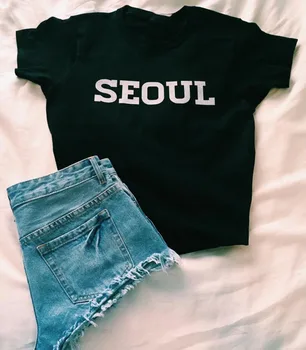 Pobyt Pravda, Nový Príchod v Soule T-shirt Nové Módne Vysokej Kvality Tumblr Ženy Módne Oblečenie List Tlačených Tričká Unisex Tričká
