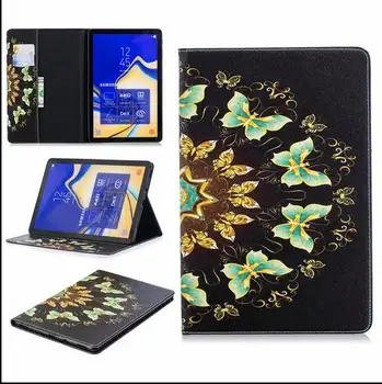 Puzdro Pre Samsung Galaxy Tab 9,7 T550 T555 SM-T550 SM-T555 SM-P550 SM-P555 Flip Butterfly Stojan Tabletu+PERO+Mobilný telefón shell