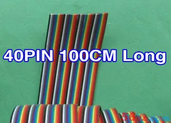 40 pin Ihrisku Farba Stužkový Kábel Vodičov 100 CM dlhé rýchlo