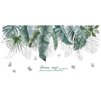 [shijuekongjian] Tropického Stromu Listy Samolepky na Stenu DIY Nordic Štýl Rastlín Stenu pre Obývacej Izby, Spálne Dekorácie