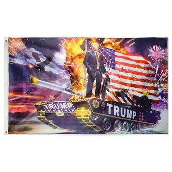 WN 90X150cm Udržať v Amerike Skvelé Prvý Tank Hero Donald Trump Vlajky Na Ozdobu
