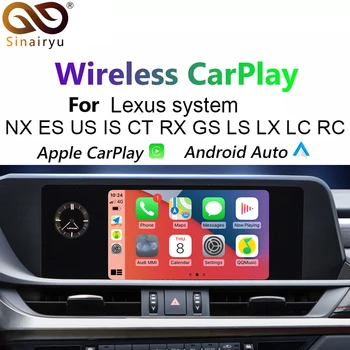 Sinairyu Bezdrôtový CarPlay pre Lexus NX ES NÁS je CT RX GS LS LX LC a RC 2020 Rok Multimedia interface CarPlay & Android Auto