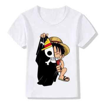 Deti Zábavné Anime, Luff Detstva T shirt Letné Baby Chlapci/Dievčatá Krátke Sleeve T-shirt Deti Oblečenie