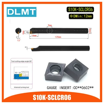 S10K-SCLCR06 95 Stupňov Vnútornej Otočením Držiaka Nástroja Pre CCMT060204 CCMT060208 Vložiť Vnútorný Nudné Bar Sústruh Stroj