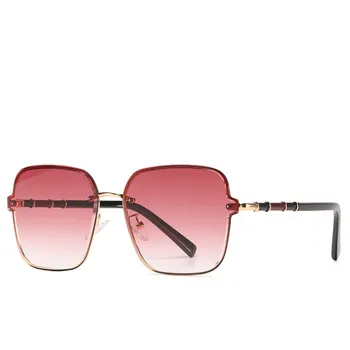 2021 Módne Vintage Námestie slnečné Okuliare Ženy, Malé Slnečné okuliare Odtiene Luxusné Značky Kovové Slnečné Okuliare UV400