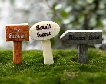 30 ks Živice Remesiel tabuľa signboard miniatúry víla záhradný trpaslík moss terária zariadené bonsai Figúrky Micro Krajiny