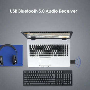 USB Bezdrôtový 5.0 Bluetooth Vysielač, Prijímač, Adaptér, Hudby, Reproduktory, 3,5 mm AUX Auto Stereo Audio Adaptér Pre TV, PC Počítač