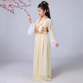 Tradičná Čínska Tanečné Kostýmy Pre Dievčatá Opera Deti Dávnych Víla Han Tang Dynastie Qing Hanfu Šaty Čínsky Vyhovovali DN2573