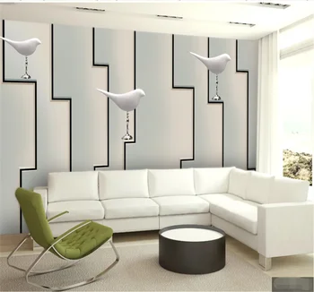 Xuesu Nový moderný Čínsky štýl sľubný vták obývacej izby, spálne, interiérové dekoratívne tapety vlastné 8D nepremokavé stenu handričkou