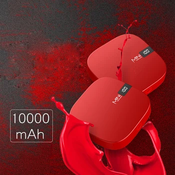 10000mAH Prenosný Mini Veľkosť, LED Digitálny Displej Power Bank Dvojitý USB Výstup 2.1 Rýchlo Nabíjačka Telefónu Powerbank Pre Mobilný Telefón