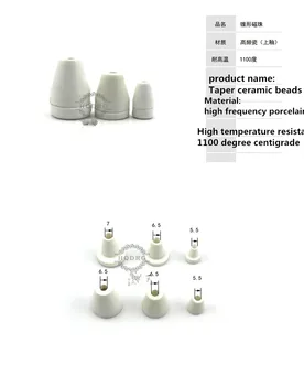 Taper keramické korálky ID5.5 mm/Vysoká frekvencia porcelánu pagoda/zodpovedajúce porcelánu bunda/Long mouthed elektroinštalácie porcelánu