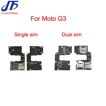 Pre Motorola Moto G3 3. XT1540 XT154 SD Pamäť SIM Kariet Držiteľ Flex Kábel Náhradné Diely 50pcs/veľa