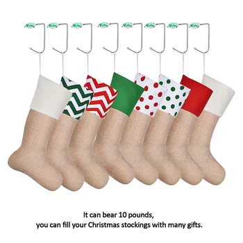 8 Ks Vianočná Pančucha Držiteľov Plášti Háčiky na Šaty Bezpečnosti Zavesiť Grip Pančuchy Klip pre Vianočné Dekorácie