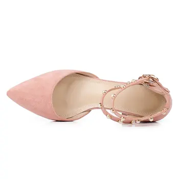 Lasyarrow Jeseň Ženy Sandále dámske Topánky Ukázal Prst pracky nízkom podpätku elegantné príležitostné letné Ženy Sandále Plus Veľkosť 34-43 J910
