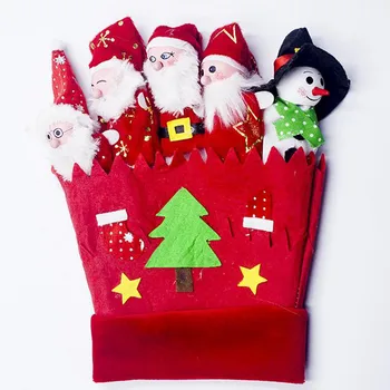 Vianočné Tvorivé Tkaniny Živočíšneho Rukavice Pre Dospelých Palec Hračka Vianočné Rukavice Перчатки Rukavice Перчатки Зимние Guantes Guanti