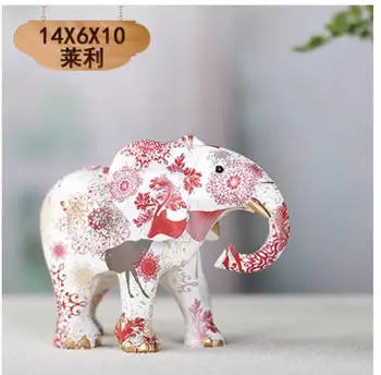 Cute elephant vybavenie príslušenstvo tvorivé živice remesiel obývacia izba víno kabinet TV sochy, plastiky Domov svadbu