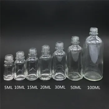 Transparentné Sklo Prázdne Parfum Spray Fľaša 5ml 10 ml 15ml 20ml 30 ml 50 ml 100 ml Jemné Hmlu Rozprašovač Fľašiach