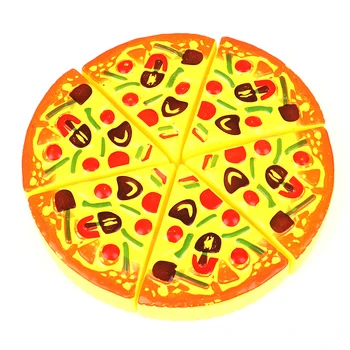 Deti Kuchyňa Predstierať, že Hrať Plastové Pizza Hranolky Potravín Rezanie Kuchyňa Hračka Vzdelávacie Hračky Pre Deti Predstierať, Večera Kuchyňa