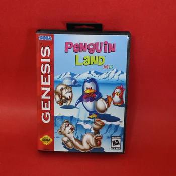 Penguin Pôdy 16 bit MD Hra Karty Pre Sega Genesis Mega Drive S Retail Box