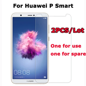 2 KS Pre Huawei P Smart Tvrdené Sklo Huawei P Smart Screen Protector Film Tvrdeného Skla Pre Huawei P Smart OBR-LX1 Sklo ]