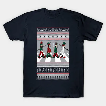 Vtipné Abbey Road Výročie Veselé Vianoce Darček Mens T-Shirt. Letné Bavlna Krátky Rukáv O-Krku Unisex Tričko Nový S-3XL