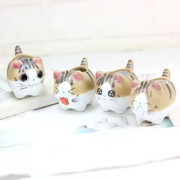 Cartoon Keramický Kvetináč Sukulentných Rastlín Kitty Kvetináč Domov Garden Bonsai Hrnce Domáce Dekorácie Chi je Sweet Home Mačka Vzor