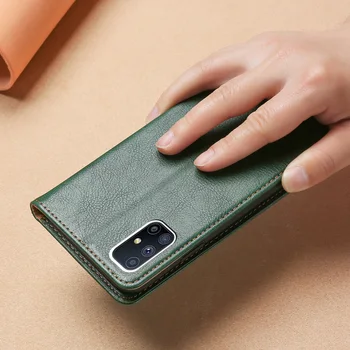 Móda Peňaženky obal pre Samsung Galaxy M51 Strane odtlačkov prstov verzia Kryt Kožené, Silikónové Flip Prípade M51 6.7 palcový SM-M515F/DSN