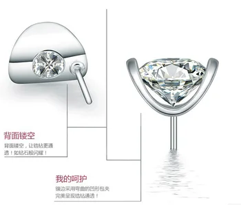 Dizajn značky New horúce Módne Populárne Luxusné Crystal Zirconia Stud Elegantné Náušnice Pea náušnice šperky pre ženy a Muža