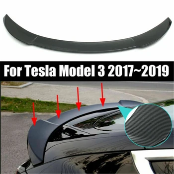 ABS Auto Chvost, Krídla, Zadného Kufra Spojler Pre Tesla Model 3 2017 2018 2019 Uhlíkových Vlákien Štýl Vzhľad Exteriéru Časti