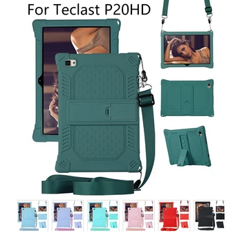 Puzdro pre Teclast P20HD 10.1 Palcový Tablet PC Stojan Anti-drop Ochranné Silikónové puzdro s ozdobná šnúrka na uniforme
