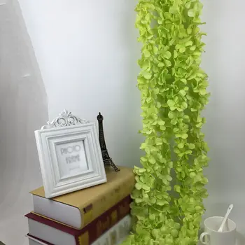 Novo 6.56 ft Svadobné Falošné Kvety String Prúžok Viniča Leaf Umelý Kvet Kvetinový Veniec Domáce Dekorácie CLA88