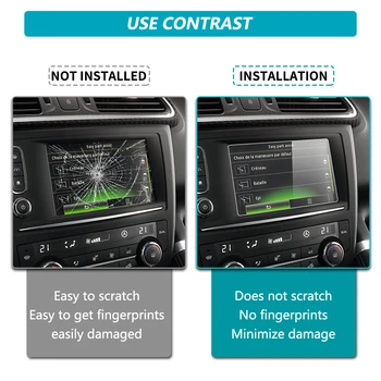 150*90 Auto Styling stredovej Konzoly LCD Displej Nálepky GPS Navigácie Kalená Oceľ Ochranné Fólie PRE Renault Kadjar