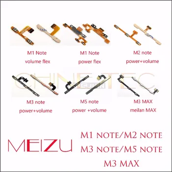 Power On/Off Tlačidlo Hlasitosti Tlačidlo na Strane Flex Kábel pre Meizu M1 poznámka/M2 poznámka/M3 poznámka /M5 poznámka /M3 MAX meilan MAX